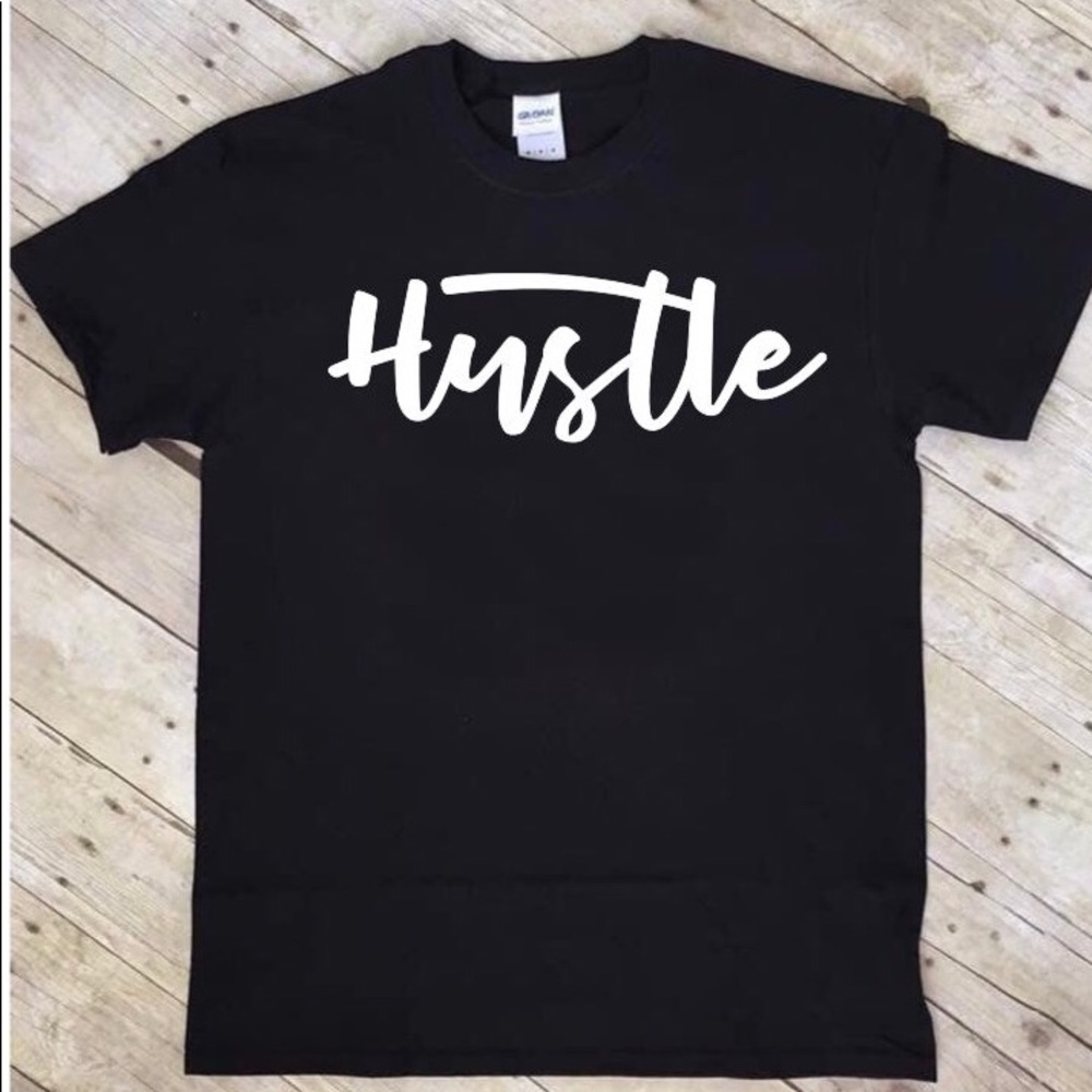 Hustle gildan custom T-shirt